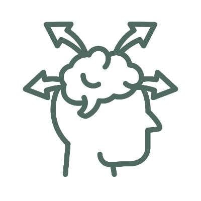 plein de pensées durant la méditation